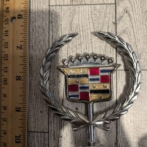 Cadillac Silver and Multicolor Emblem